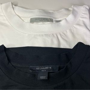 All Saints Womens Pack of Two Imo Boy Cotton T Shirt Size xs/s